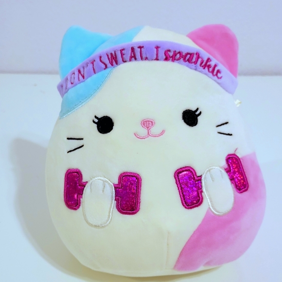 Squishmallow 8" Caryl the Calico Cat Exercise Plush - Picture 1 of 4